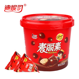 迪怩司跳跳糖麦丽素118g桶装独立小包装巧克力豆零食（代可可脂） 麦丽素118g*1桶