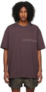 ESSENTIALS 2023新款 紫色 T 恤 男女同款 纯棉平纹