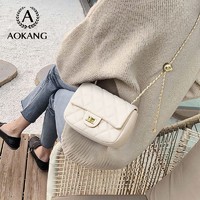 AOKANG 奥康 2023新款真皮ins小香风百搭肩包小包包质感女士斜挎包-9967