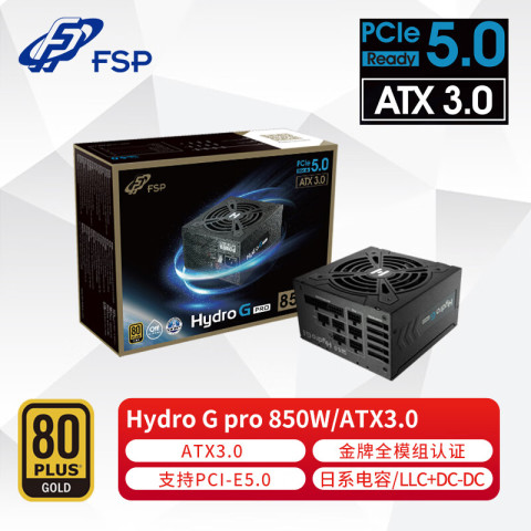 全汉电脑电源_FSP 全汉Hydro G Pro 850 金牌(90%)全模组ATX电源850W
