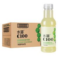 农夫山泉 NONGFU SPRING水溶C100复合果汁饮料445ml 水溶C100青皮桔味445ml*5瓶