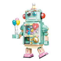 JAKI 佳奇 JIAQI）真心话大冒险扭蛋机器人积木朋友聚会桌面游戏儿童男孩子生日礼物 扭蛋机器人