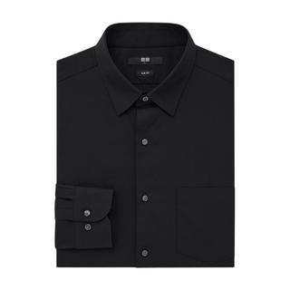 UNIQLO 优衣库 男士长袖衬衫 448263 黑色 XXXL