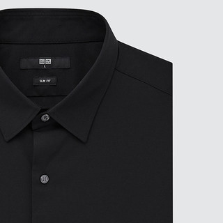 UNIQLO 优衣库 男士长袖衬衫 448263 黑色 XXXL