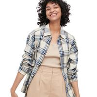 UNIQLO 优衣库 男女款长袖衬衫 453053 浅米色 XL