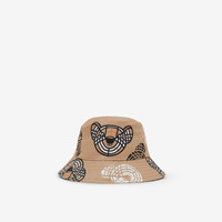 BURBERRY 博柏利 Thomas 儿童渔夫帽 80663131 泰迪熊印花款 典藏米色 M