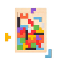 爱吉树 俄罗斯方块拼图积木 底盘+40块积木