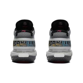 LI-NING 李宁 反伍3 Ultra 男子篮球鞋 ABFS011-12 南极灰 43.5