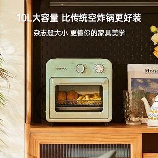 大宇空气炸锅家用新款可视多功能全自动10L容量电炸锅烤箱一体机