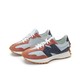 new balance NB官方327系列女鞋经典舒适百搭复古休闲运动鞋 橘咖/浅蓝/黑色 MS327JC1