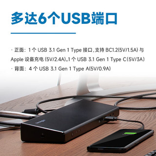 肯辛通（Kensington） SD4750P USB-C/USB 3.0 双路4K 苹果m1 m2 iPadPro  HDMI雷电 苹果扩展坞站 K39105