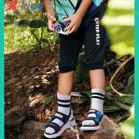 XTEP 特步 儿童夏季男小童休闲运动梭织速干透气七分裤679225413305