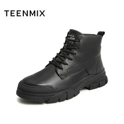 TEENMIX 天美意 冬新款商场同款户外复古工装马丁靴男短靴DED01DD1