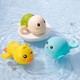 衍简儿童玩具宝宝洗澡小鸭子小海豚玩具小孩婴儿游泳戏水男孩女孩玩具 颜色随机 乌龟+海豚+鸭子