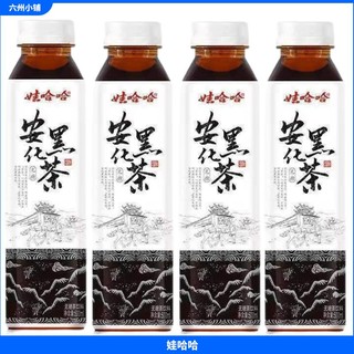 WAHAHA 娃哈哈 安化黑茶500ml*4瓶装无糖茶饮料采用泡沫箱打包安全放心