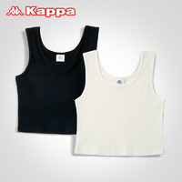 PLUS会员：Kappa 卡帕 女士棉背心打底内衣 2件装 KP1V02