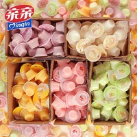 Qinqin 亲亲 什锦果冻乳酸水果味布丁儿童零食大礼包整箱批发1/3/5斤散装