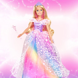 Barbie 芭比 娃娃套装女孩生日祝福珍藏版公主换装衣服单个儿童玩具礼物