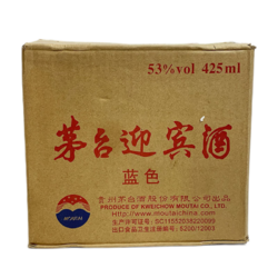 贵州茅台迎宾酒蓝色2017年53度酱香型425ML*6瓶整箱