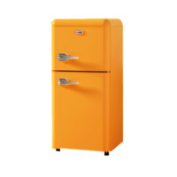 PLUS会员：CHIGO 志高 BCD-118D复古双门冰箱118L （黄色）