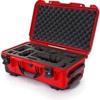 nanuk 北极熊 935 防水随身硬盒，带定制泡沫插件 (935-ESON9)，适用于索尼 a7R 尺寸相机带轮子 - 红色