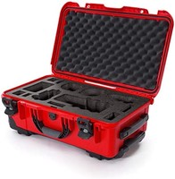 nanuk 北极熊 935 防水随身硬盒，带定制泡沫插件 (935-ESON9)，适用于索尼 a7R 尺寸相机带轮子 - 红色