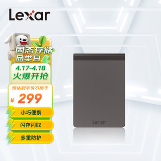 Lexar 雷克沙 SL系列 SL200 USB3.1移动固态硬盘 Type-C 512GB 灰色