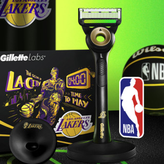 移动端、京东百亿补贴：Gillette 吉列 极光手动剃须刀礼盒装 NBA官方 1刀架+4刀头+1底座