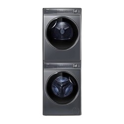 Haier 海尔 新纤美系列 XQG100-BD14376LU1+HGY100-F376U1 热泵洗烘套装 极夜灰