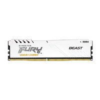 Kingston 金士顿 FURY Beast野兽系列 联盟联名款 DDR4 3200MHz 台式机内存 马甲条 白色 16GB