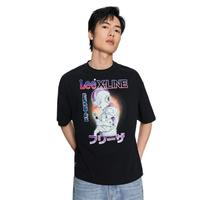 Lee Lee X-LINE系列 龙珠Z联名 男士圆领短袖T恤 LMT0053724LE00F-K11000 黑色 XL