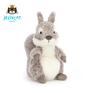 jELLYCAT 邦尼兔 AMB3S 安布罗西松鼠毛绒玩具 灰白色