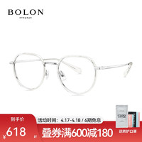 暴龙（BOLON） 暴龙眼镜新品光学镜β钛近视镜男女同款眼镜架BJ6088 B60-透黄 单镜框