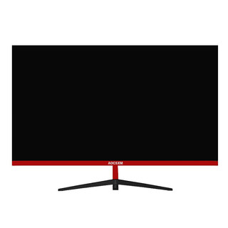 AOCSXM 32英寸电脑液晶显示器2K 144HZ 4K 165HZ曲面电竞游戏显示屏27 24 32英寸直面黑红