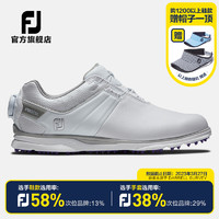 FOOTJOY 高尔夫球鞋女士FJ Pro\/SL真皮无钉款golf旋钮款boa款运动鞋防泼水防滑 白-98137[旋钮BOA] 5=35码