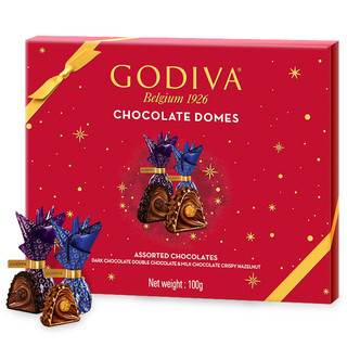 GODIVA 歌帝梵 臻粹巧克力礼盒10颗100g高端礼盒喜糖伴手礼