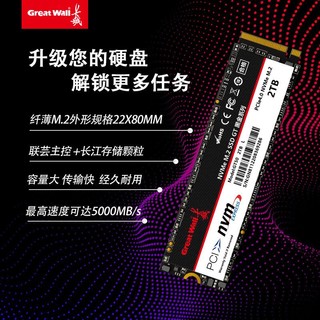 Great Wall 长城 GT50 固态硬盘  2TB PCIe 4.0