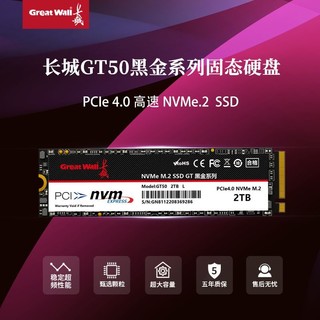 Great Wall 长城 GT50 固态硬盘  2TB PCIe 4.0