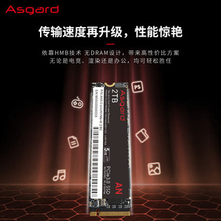 Asgard 阿斯加特 AN3.0 M.2固态硬盘 2TB PCle-3.0