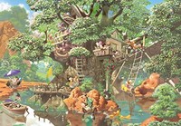 Tenyo 迪士尼神秘森林树屋【隐藏图片】拼图 1000块（51x73.5cm）