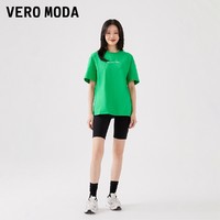 VERO MODA T恤春夏新款纯色纯棉休闲内搭短袖上衣宽松女▲