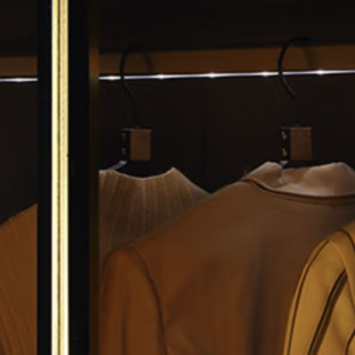 QuanU 全友 126901A 现代三门衣柜+二门玻璃衣柜 时尚灰+金色+茶色 200*116.5*240cm