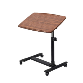 ECOLUS 宜客乐思 移动升降桌 电脑桌 可折叠收纳桌子 床边书桌 LS701WL胡桃木色