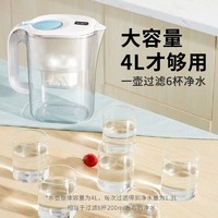 Joyoung 九阳 净水壶家用净水器直饮滤水壶滤芯厨房自来水过滤器便携净水杯