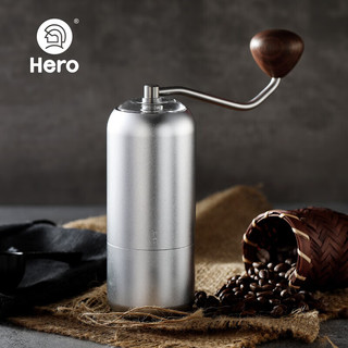 Hero（咖啡器具） Hero S07 螺旋桨手摇磨豆机 20g 银色