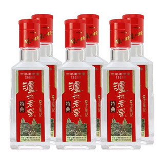 PLUS会员：泸州老窖 特曲 52度 浓香型白酒 100ml*6瓶