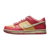 NIKE 耐克 Dunk Low 大童运动板鞋 DH9765-200 天体金/椰奶色/珊瑚红/珊瑚粉红 33