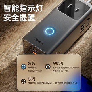 BASEUS 倍思 氮化镓充电器40W 多口USB插座 黑