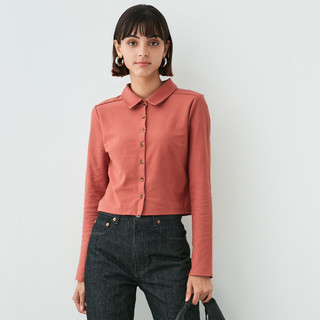 MOUSSY 摩西 女士长袖衬衫 010EAW80-5610