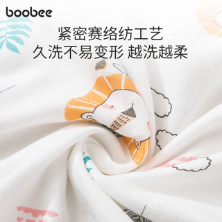 BOOBEE 布比 婴儿睡袋竹棉纱布春夏季薄款宝宝分腿睡袋纯棉儿童防踢被四季通用